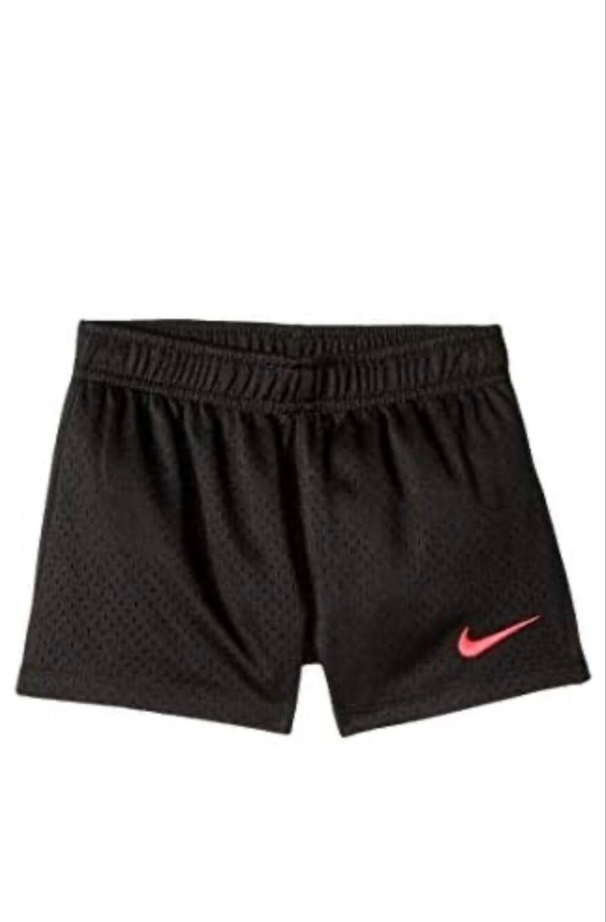 NIKE Kids Girl's Classic Mesh Shorts Black 6X